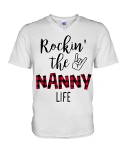 Rockin' the Nanny lifelife V-Neck T-Shirt tile