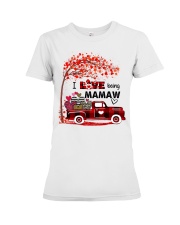 I love being mamaw gift Premium Fit Ladies Tee tile