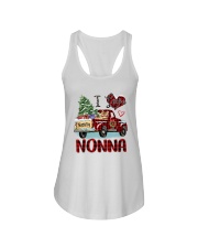 I love being a Nonna truck red xmas Ladies Flowy Tank tile