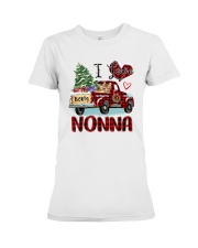 I love being a Nonna truck red xmas Premium Fit Ladies Tee tile
