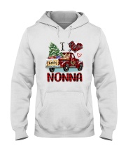 I love being a Nonna truck red xmas Hooded Sweatshirt tile