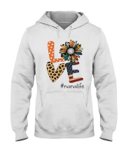 Love nana flower Hooded Sweatshirt tile