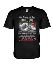So there is this little guy who kinda papa new 66 V-Neck T-Shirt tile