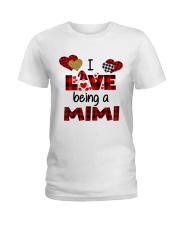 I Love Being A mimi Gnomie gift Ladies T-Shirt tile