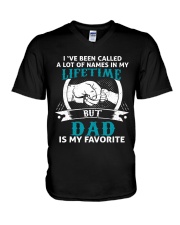 I've been called a lot of names dad V-Neck T-Shirt tile