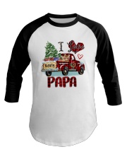 I love being a Papa truck red xmas Baseball Tee tile