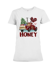 I love being a Honey truck red xmas Premium Fit Ladies Tee tile