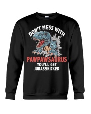 Don't mess with pawpaw saurus Crewneck Sweatshirt tile