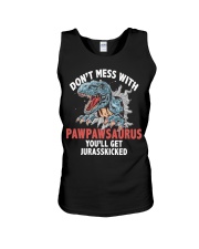 Don't mess with pawpaw saurus Unisex Tank tile