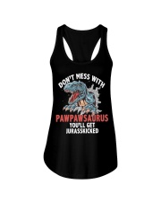 Don't mess with pawpaw saurus Ladies Flowy Tank tile