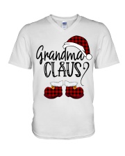 Grandma Claus christmas 2020 V-Neck T-Shirt tile