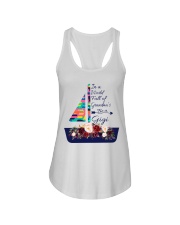 In a world full of grandma's be a Gigi v44 Ladies Flowy Tank tile