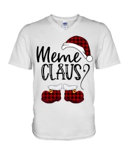 Meme Claus christmas 2020 V-Neck T-Shirt tile