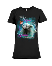 Nana elephant Cute Premium Fit Ladies Tee tile