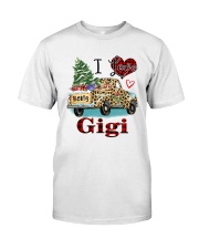 I love being a gigi truck leopard xmas Classic T-Shirt front