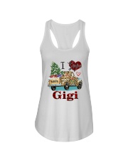 I love being a gigi truck leopard xmas Ladies Flowy Tank tile
