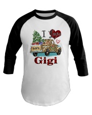 I love being a gigi truck leopard xmas Baseball Tee tile