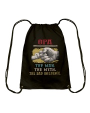 Opa the man the myth the bad influence 66 Drawstring Bag tile