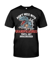 Don't mess with grandpa saurus Premium Fit Mens Tee tile
