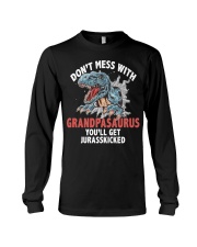 Don't mess with grandpa saurus Long Sleeve Tee tile