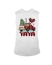 I love being a Yaya truck red xmas Sleeveless Tee tile