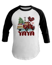 I love being a Yaya truck red xmas Baseball Tee tile