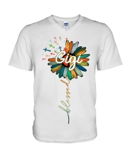 Blessed gigi JS V-Neck T-Shirt tile