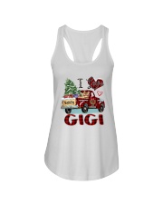 I love being a gigi truck red xmas Ladies Flowy Tank tile