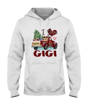 I love being a gigi truck red xmas Hooded Sweatshirt tile
