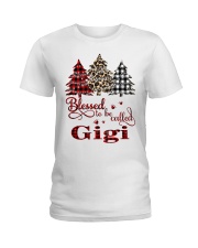 Blessed to be called Gigi christmas rv Ladies T-Shirt tile