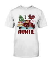 I love being a Auntie truck red xmas Classic T-Shirt front