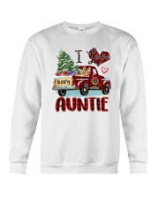 I love being a Auntie truck red xmas Crewneck Sweatshirt tile