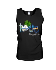 Love beach life summer trend Unisex Tank tile
