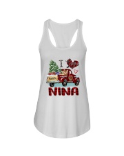 I love being a Nina truck red xmas Ladies Flowy Tank tile