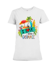I love being a grammie summer Premium Fit Ladies Tee tile