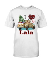 I love being a lala truck leopard xmas Classic T-Shirt front