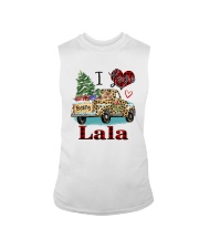 I love being a lala truck leopard xmas Sleeveless Tee tile