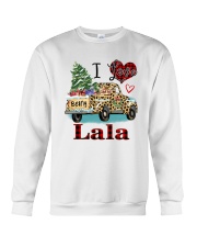 I love being a lala truck leopard xmas Crewneck Sweatshirt tile