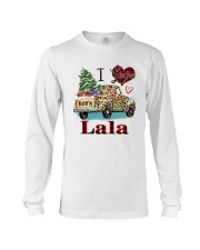 I love being a lala truck leopard xmas Long Sleeve Tee tile
