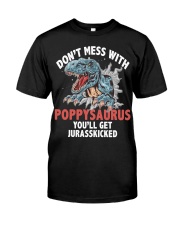Don't mess with poppy saurus Premium Fit Mens Tee tile