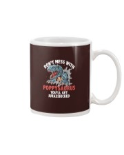 Don't mess with poppy saurus Mug tile