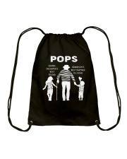 Pops granddaughter and grandson Drawstring Bag tile