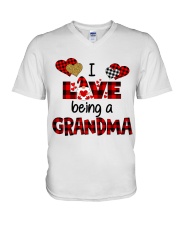 I Love Being A Grandma Gnomie gift V-Neck T-Shirt tile