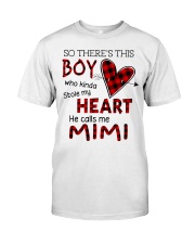So there is this boy Mimi christmas new Classic T-Shirt front
