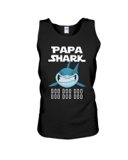 Papa shark Unisex Tank tile
