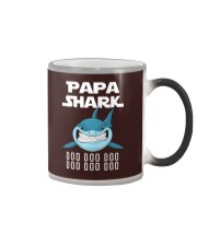 Papa shark Color Changing Mug tile
