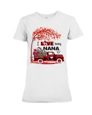 I love being nana gift Premium Fit Ladies Tee tile