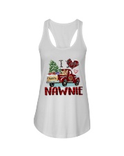 I love being a Nawnie truck red xmas Ladies Flowy Tank tile