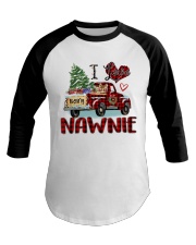 I love being a Nawnie truck red xmas Baseball Tee tile