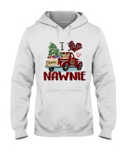 I love being a Nawnie truck red xmas Hooded Sweatshirt tile